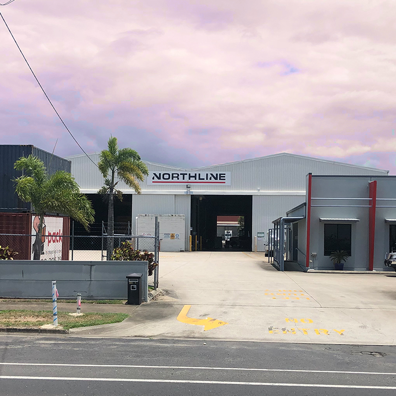 Northline's Cairns depot located at 103 Draper Street, Portsmith, with transport and warehouse facilities.